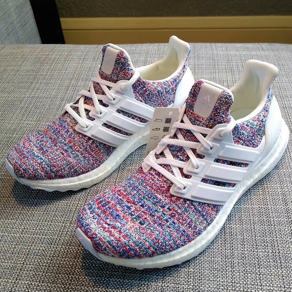 adidas Shoes - Adidas Ultra Boost White/Multi Size 7.5 NWT!